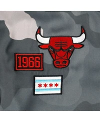 Men's and Women's The Wild Collective Gray Chicago Bulls 2023/24 City Edition Camo Bomber Full-Zip Jacket