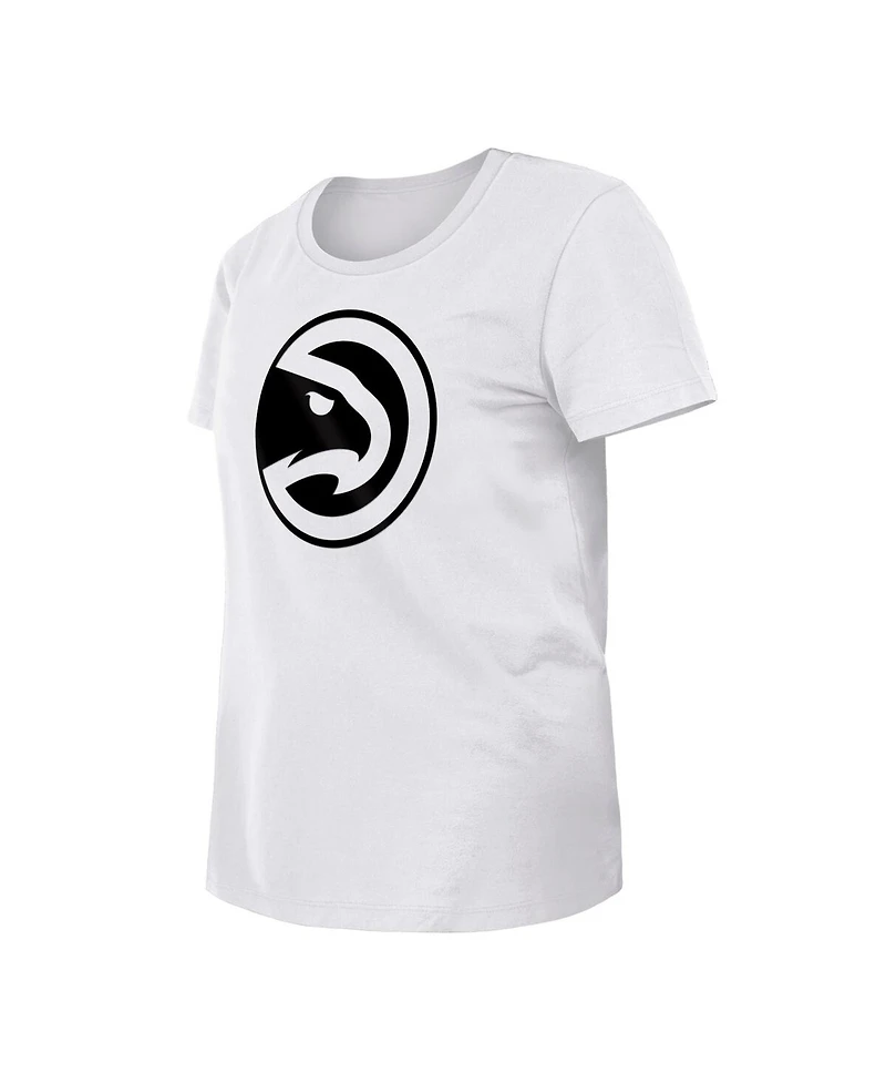 Women's New Era White Atlanta Hawks 2023/24 City Edition T-shirt