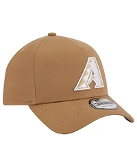 Men's New Era Khaki Arizona Diamondbacks A-Frame 9FORTY Adjustable Hat