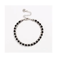 Black Beaded Friendship Bracelet for Women