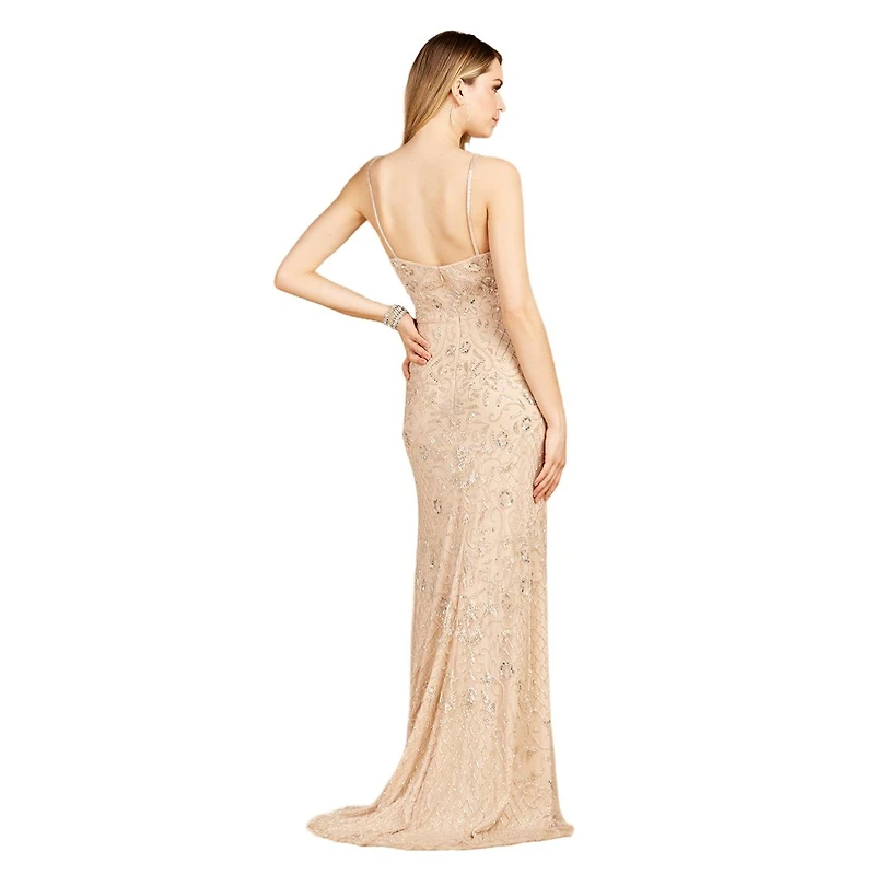 Women's Lara Beaded Tank Dress with Slit