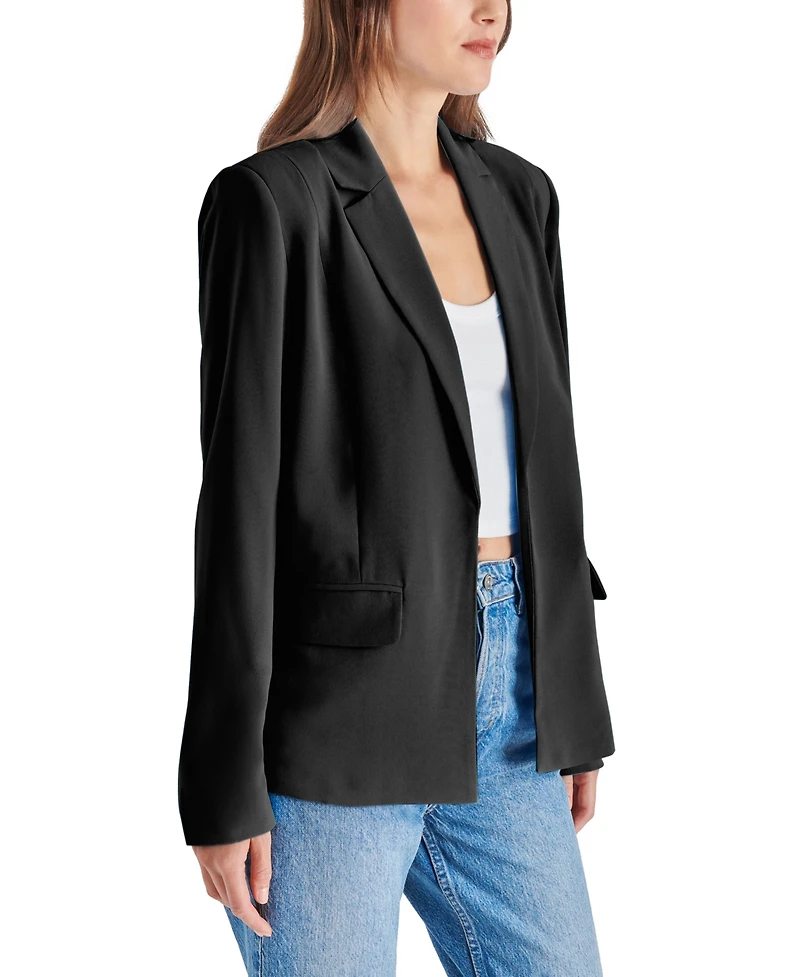 Steve Madden Women's Payton Open-Front Long-Sleeve Blazer