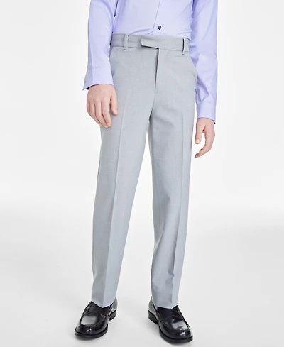 Calvin Klein Big Boys Slim Fit Machine Washable Stretch Suit Pants