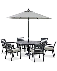 Astaire Outdoor 7-pc dining Set (60" round table + 6 chairs