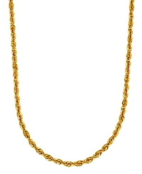 Sparkle Rope Link 20" Chain Necklace (3.6mm) in 14k Gold