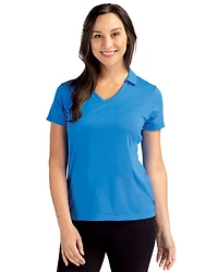 Cutter & Buck Women's Daybreak Eco Recycled V-neck Polo Shirt