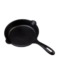 Victoria 6.5 Inch Mini Cast Iron Skillet. Small Frying Pan Seasoned