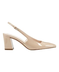 Marc Fisher Women's Lethe Block Heel Pointy Toe Dress Pumps