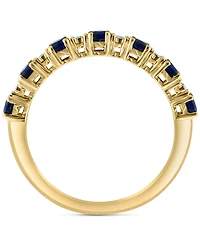 Effy Sapphire (1/2 ct. t.w.) & Diamond Accent Stack Ring in Gold-Plated Sterling Silver (Also available in Ruby and Emerald)