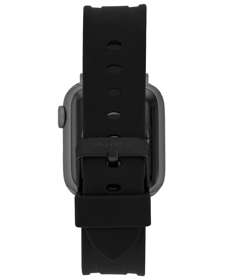 Vince Camuto Men's Premium Silicone Band Compatible with 42mm, 44mm, 45mm, Ultra
