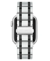 Vince Camuto Men's Silver-Tone and Gunmetal Stainless Steel Link Band Compatible with 42mm, 44mm, 45mm, Ultra