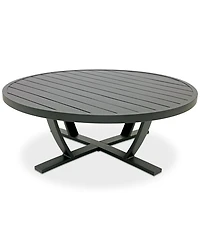 Astaire 48" Round Outdoor Slat Top Coffee Table, Created for Macy's