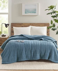 Madison Park Sherpa Heated Blanket