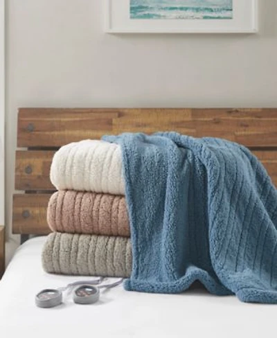 Madison Park Sherpa Heated Blanket