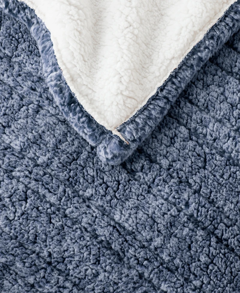 Madison Park Marbled Sherpa Heated Throw, 50" x 60"