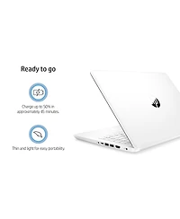 14" Hp Laptop, Intel Celeron N4500, 4GB DDR4 Ram, 64GB eMMC, Wi-Fi 5, Windows 11 Home, White
