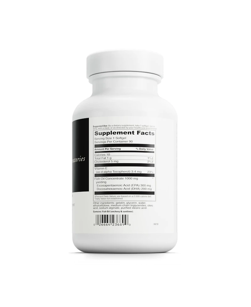 DaVinci Labs Omega-3 1000 - Dietary Supplement to Maintain Already Normal Cholesterol Levels and Support Immune System