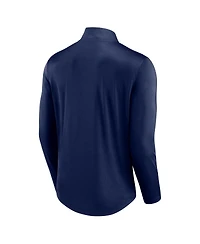 Men's Fanatics Navy Seattle Mariners Quarterback Quarter-Zip Top