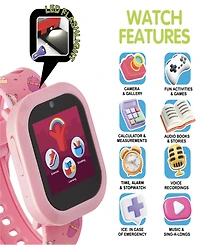 Playzoom V3 Girls Pink Silicone Smartwatch 42mm Gift Set