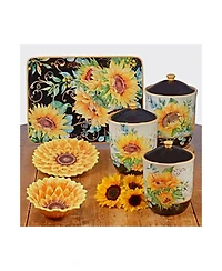 Certified International Sunflower Fields 3-Pc. Canister Set