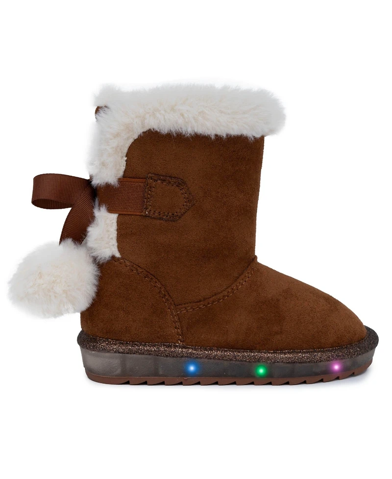 Sugar Toddler Girls Maizen Cozy Light-Up Pull On Boots