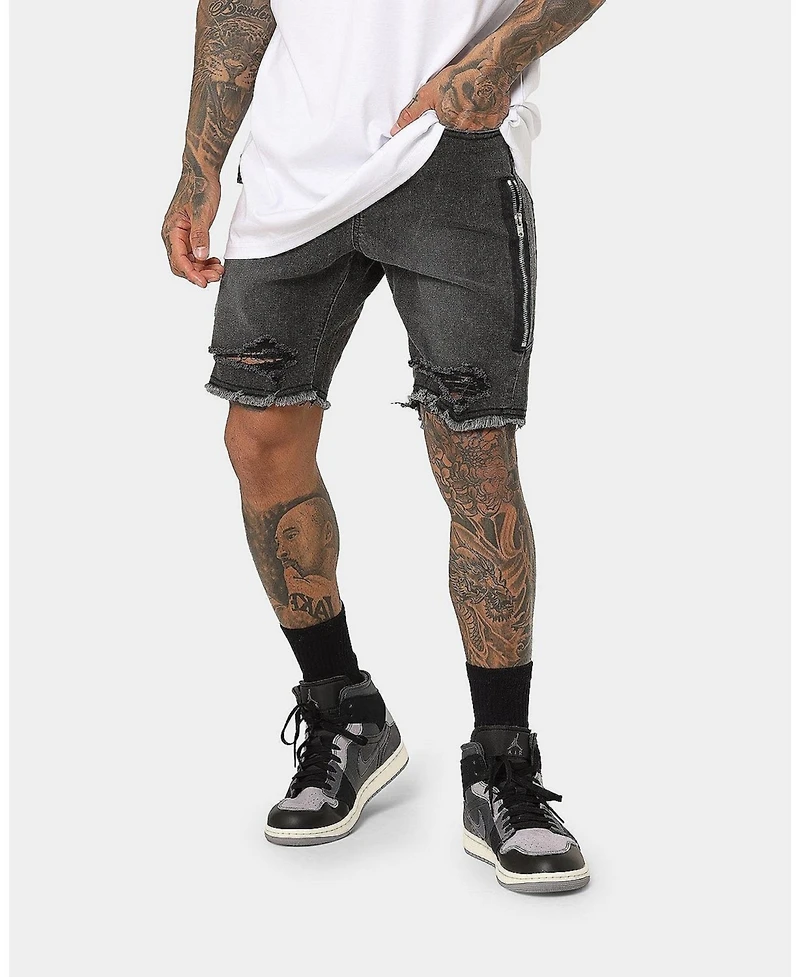 Saint Morta Mens Codex Denim Shorts