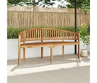 Banana Bench 70.9" Solid Teak Wood