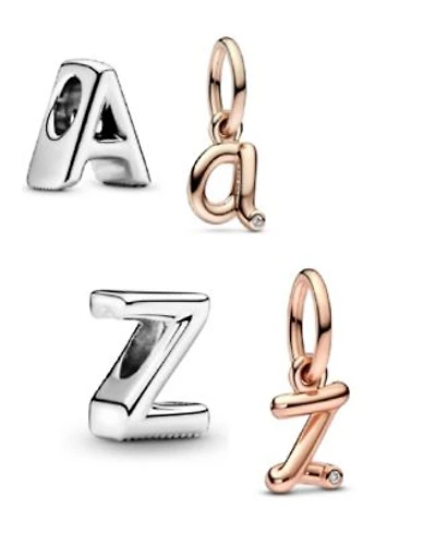 Pandora Script Alphabet Dangle Charm Set