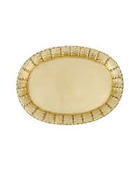 Florentine Wooden Accessories Basketweave Large Oval Tray