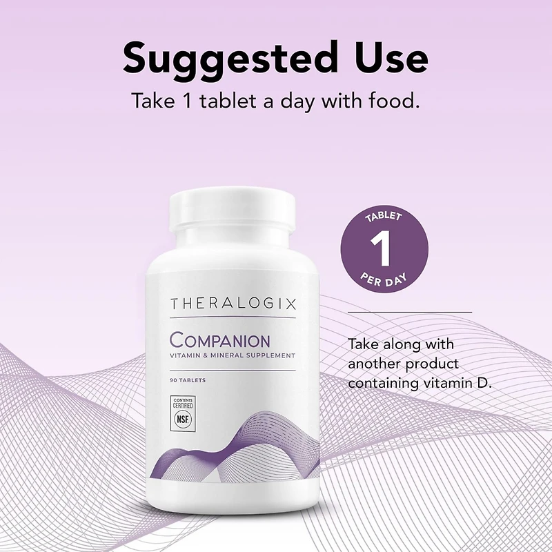 Theralogix Companion Multivitamin & Mineral Supplement for Men & Women 50+ (90 Days)