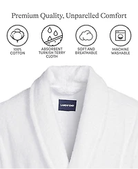 Lands' End Men's Big Calf Length Turkish Terry Robe