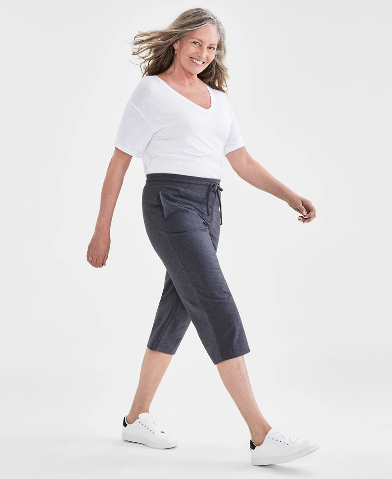 Style & Co Women's Mid Rise Capri Sweatpants, Created for Macy's