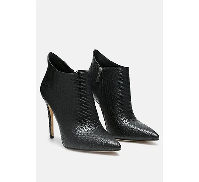 Rag & Co Lolita Woven Texture Stiletto Boot Women