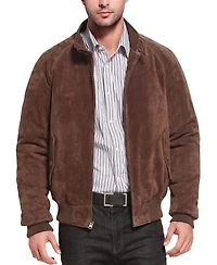 Landing Leathers Men Wwii Suede Leather Bomber Jacket