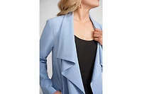 Lisa Duster Jacket With Draped Collar