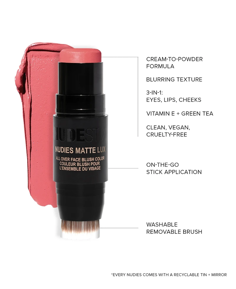 Nudestix Nudies Matte Lux All Over Face Blush Color