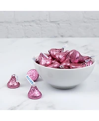 Just Candy Pink Hershey's Kisses Candy Milk Chocolates 90 Pieces