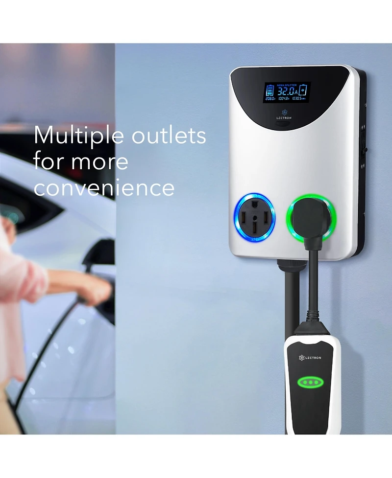 Lectron Nema Socket Splitter for Level 2 Ev Charger Installation