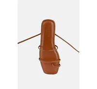 Amatha Womens Essential Toe Ring Summer Leather Flats