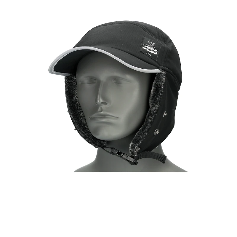 RefrigiWear Men's Trapper Hat with Detachable Mask - Water-Resistant, Insulated Winter Hat with Ear Flaps