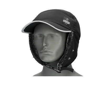 RefrigiWear Men's Trapper Hat with Detachable Mask - Water-Resistant, Insulated Winter Hat with Ear Flaps
