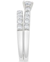 Diamond Princess-Cut Bridal Set (1 ct. t.w.) in 14k White Gold