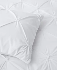 Unikome 3 Piece Pinch Pleated Down Alternative Comforter Set, Full/Queen