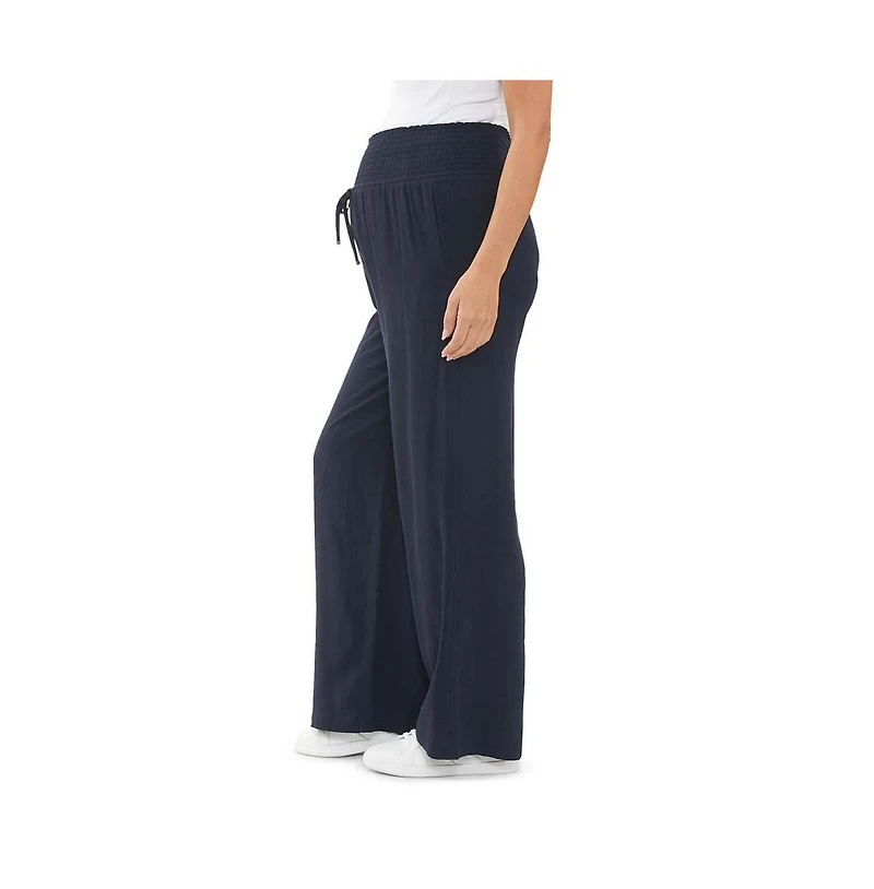 Ripe Maternity Marlow Wide Leg Shirred Pant Navy