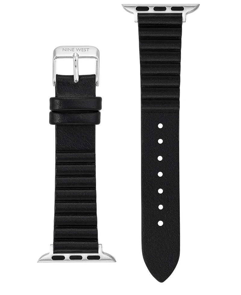 Nine West Women's Faux Leather Band designed for Apple Watch 42mm (Series 10) & 38/40/41mm