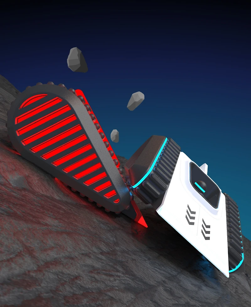 Sharper Image Battle Tracks Knockout Remote Control Flip Ramp Space Tank Wars Toys