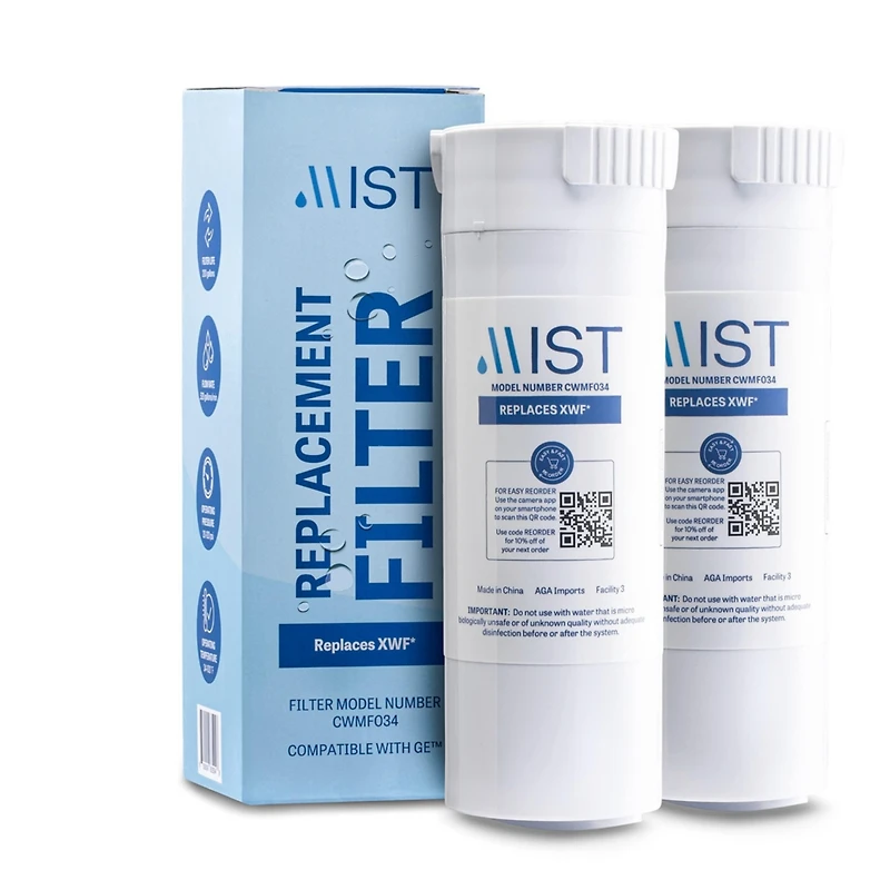 Xwf Water Filter Replacement (Not Xwfe), Compatible with Ge Xwf Models: GWE19JSLSS, WR17X30702, GBE21, GDE21, GDE25, GFE24