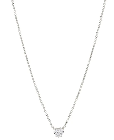 Eliot Danori Cubic Zirconia Heart Pendant Necklace, 16" + 2" extender