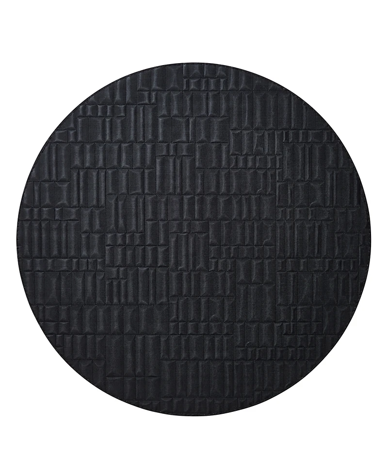 Mode Living Chequer Placemats, Set of 4 - Black