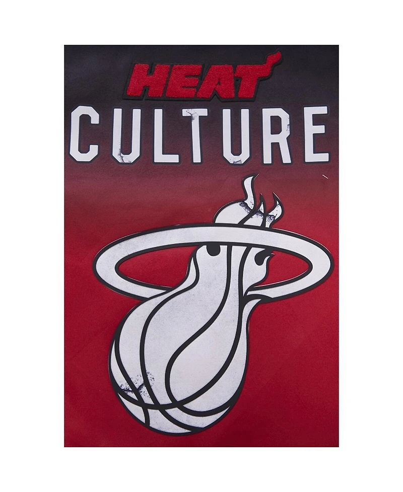 Men's Pro Standard Black Miami Heat 2023/24 City Edition Full-Zip Varsity Jacket